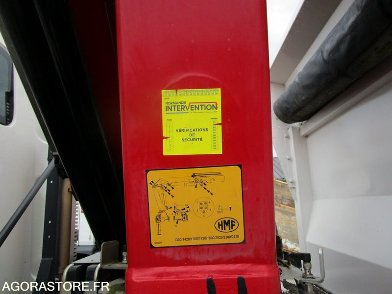 Camión Porteur bibenne grue Renault C380 - 2015 - 320 000km - TRES BON ETAT: foto 6