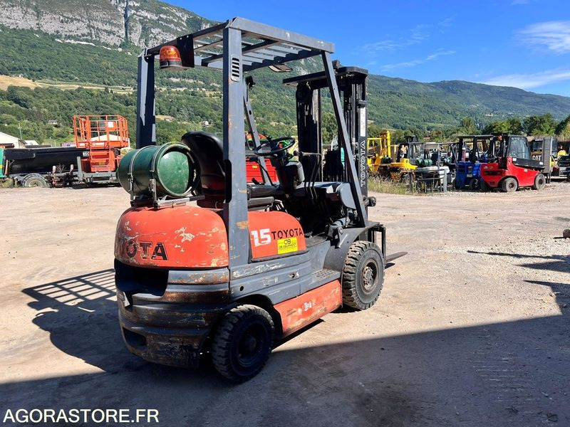 Chariot élévateur à gaz Toyota FG15 4,3m - 1,5T - Année 1994 - 10770 heures - Carretilla elevadora de gas: foto 3 Chariot élévateur à gaz Toyota FG15 4,3m - 1,5T - Année 1994 - 10770 heures - Carretilla elevadora de gas: foto 3