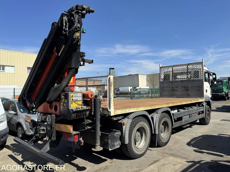 MAN TGS 26.360 - PLATEAU GRUE PALFINGER PK16002 - 26T - 2012 / 445000 KM - Camión caja abierta: foto 2 MAN TGS 26.360 - PLATEAU GRUE PALFINGER PK16002 - 26T - 2012 / 445000 KM - Camión caja abierta: foto 2