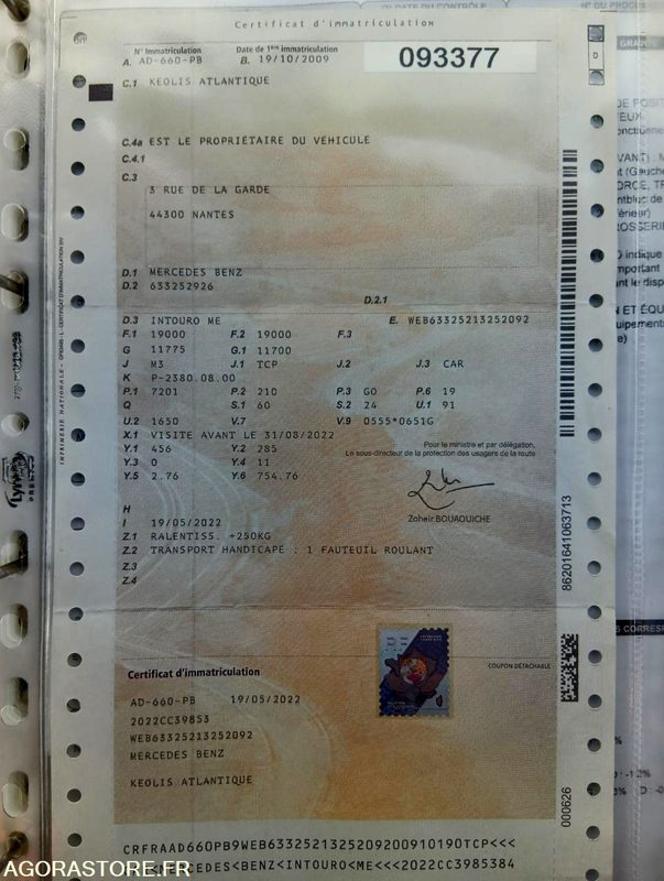 MERCEDES INTOURO N°093377 - Autobús escolar: foto 4 MERCEDES INTOURO N°093377 - Autobús escolar: foto 4