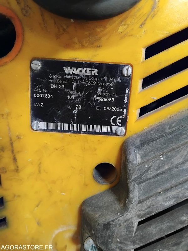 Equipo de construcción Marteau piqueur thermique Wacker Neuson BH55: foto 6