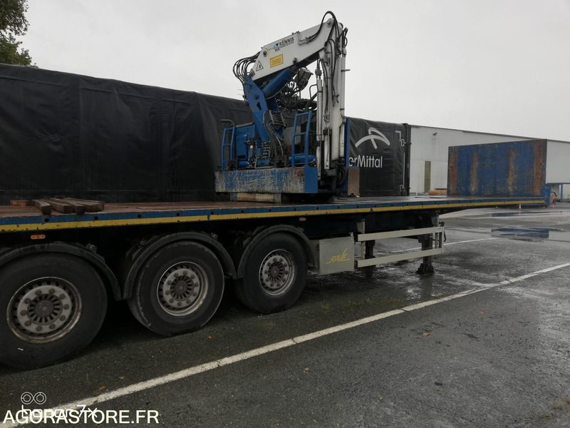 Semi-remorque Royen grue roulante Kennis 2014 (3971) - Semirremolque plataforma/ Caja abierta: foto 2 Semi-remorque Royen grue roulante Kennis 2014 (3971) - Semirremolque plataforma/ Caja abierta: foto 2