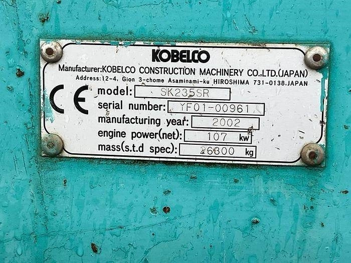 Kobelco SK235 SR - Excavadora de cadenas: foto 2 Kobelco SK235 SR - Excavadora de cadenas: foto 2