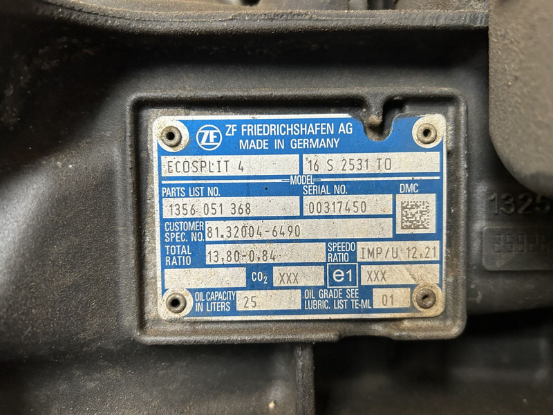 Caja de cambios para Camión MAN manual gearbox with intarder: foto 7