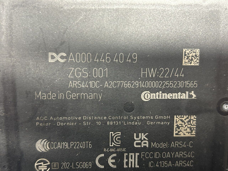 Mercedes-Benz radar sensor, distronic - Sensor para Camión: foto 4 Mercedes-Benz radar sensor, distronic - Sensor para Camión: foto 4