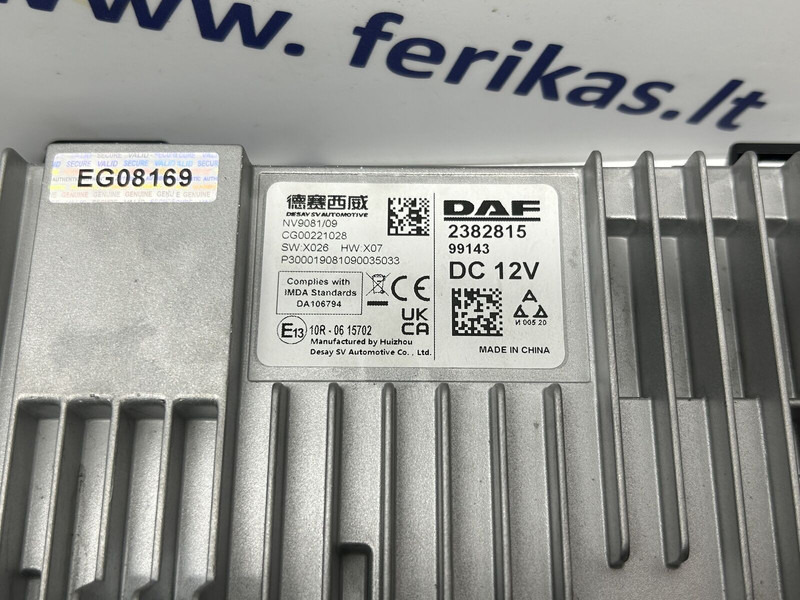 DAF monitor, display, multimedia - Piezas de recambio para Camión: foto 4 DAF monitor, display, multimedia - Piezas de recambio para Camión: foto 4