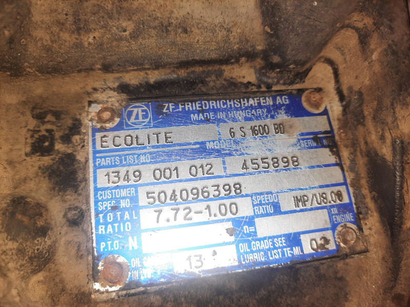 Caja de cambios ZF 6S1600: foto 9 Caja de cambios ZF 6S1600: foto 9