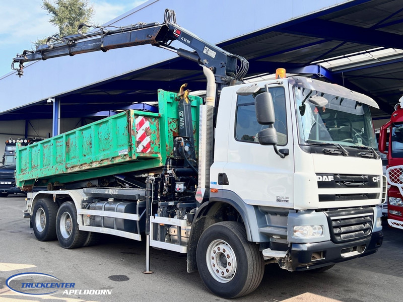 DAF CF 85.410 ATE, Hiab 166, 6x4 Big axle, Steel spring - Camión multibasculante, Camión grúa: foto 1 DAF CF 85.410 ATE, Hiab 166, 6x4 Big axle, Steel spring - Camión multibasculante, Camión grúa: foto 1