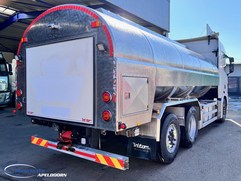 Scania R500 NGS 15000 Liter, Retarder, Steering axle, Stainless steel - Edelstahlt, Milk - Milch - Water - Camión cisterna: foto 2 Scania R500 NGS 15000 Liter, Retarder, Steering axle, Stainless steel - Edelstahlt, Milk - Milch - Water - Camión cisterna: foto 2