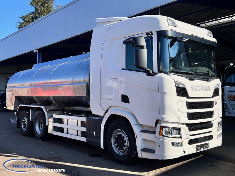 Scania R500 NGS 15000 Liter, Retarder, Steering axle, Stainless steel - Edelstahlt, Milk - Milch - Water - Camión cisterna: foto 1 Scania R500 NGS 15000 Liter, Retarder, Steering axle, Stainless steel - Edelstahlt, Milk - Milch - Water - Camión cisterna: foto 1