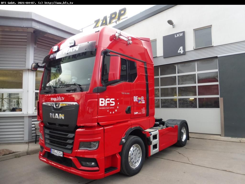 MAN TGX (TG3) 18.580 4x2 BL SA Kipphydraulik GX - Cabeza tractora: foto 1 MAN TGX (TG3) 18.580 4x2 BL SA Kipphydraulik GX - Cabeza tractora: foto 1