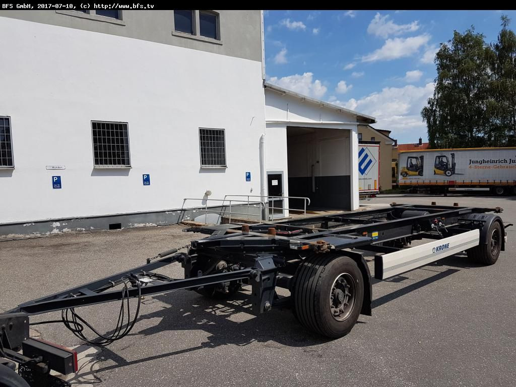 Krone Lafette AZ 18E BDF Lafette - Remolque portacontenedore/ Intercambiable: foto 1 Krone Lafette AZ 18E BDF Lafette - Remolque portacontenedore/ Intercambiable: foto 1