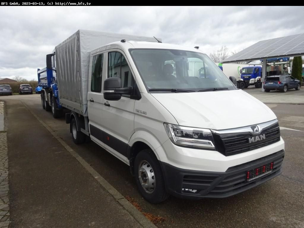 MAN TGE 5.180 4x2 SB DoKA - Furgoneta con lona: foto 2 MAN TGE 5.180 4x2 SB DoKA - Furgoneta con lona: foto 2