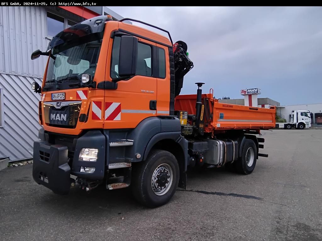 MAN TGS 18.500 4x4 BL Palfinger, WiDi, Hydrodrive - Camión volquete: foto 1 MAN TGS 18.500 4x4 BL Palfinger, WiDi, Hydrodrive - Camión volquete: foto 1