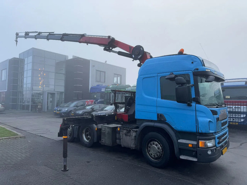 Scania P450 6X2 - EURO 6 + HMF 2620-K5 + REMOTE + LIFT AXLE - Cabeza tractora: foto 1 Scania P450 6X2 - EURO 6 + HMF 2620-K5 + REMOTE + LIFT AXLE - Cabeza tractora: foto 1