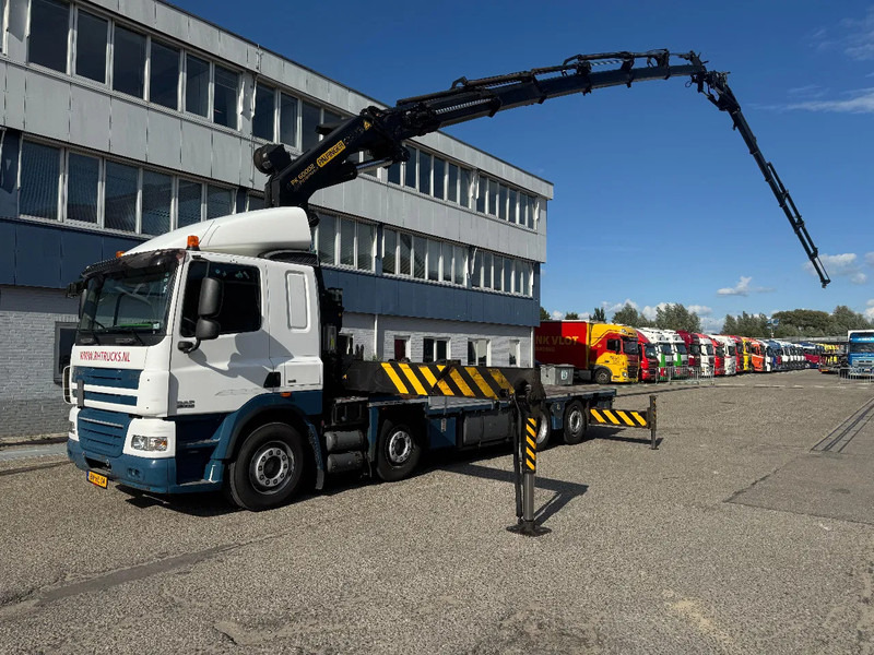 DAF CF 85.410 8X2 EURO 5 PALFINGER PK60002 + FLY JIB + REMOTE + TWISTLOCKS - Camión caja abierta, Camión grúa: foto 1 DAF CF 85.410 8X2 EURO 5 PALFINGER PK60002 + FLY JIB + REMOTE + TWISTLOCKS - Camión caja abierta, Camión grúa: foto 1