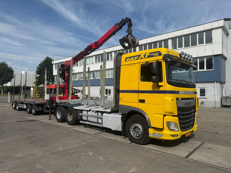 DAF XF 510 6X4 EURO 6 PALFINGER Q150Z + GRIJPER + KELBERG HANGER INTARDER - Camión caja abierta, Camión grúa: foto 3 DAF XF 510 6X4 EURO 6 PALFINGER Q150Z + GRIJPER + KELBERG HANGER INTARDER - Camión caja abierta, Camión grúa: foto 3