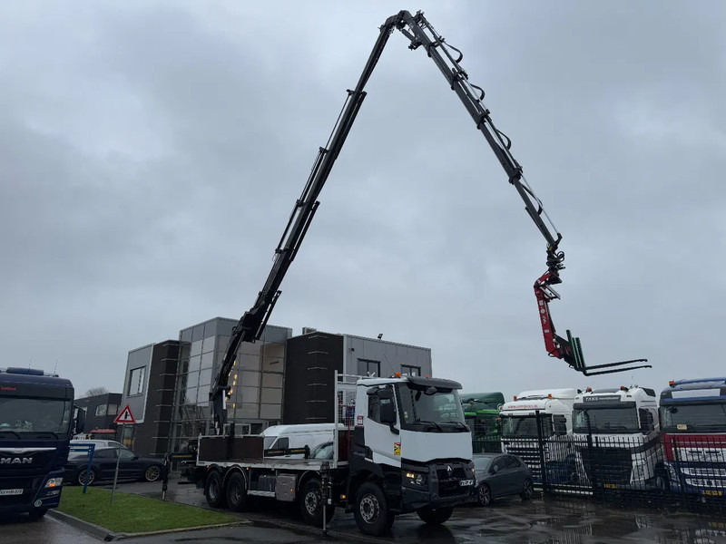 Renault C430 8X4 - EURO 6 + HIAB 288 E-5 + JIB 70X-4 + REMOTE + FULL STEEL SUSP. - Camión caja abierta, Camión grúa: foto 1 Renault C430 8X4 - EURO 6 + HIAB 288 E-5 + JIB 70X-4 + REMOTE + FULL STEEL SUSP. - Camión caja abierta, Camión grúa: foto 1