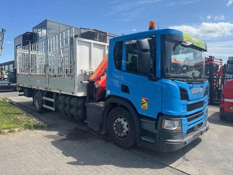 Camión caja abierta, Camión grúa Scania P280 4X2 EURO 6 PALFINGER PK12002 + REMOTE CONTROL: foto 14