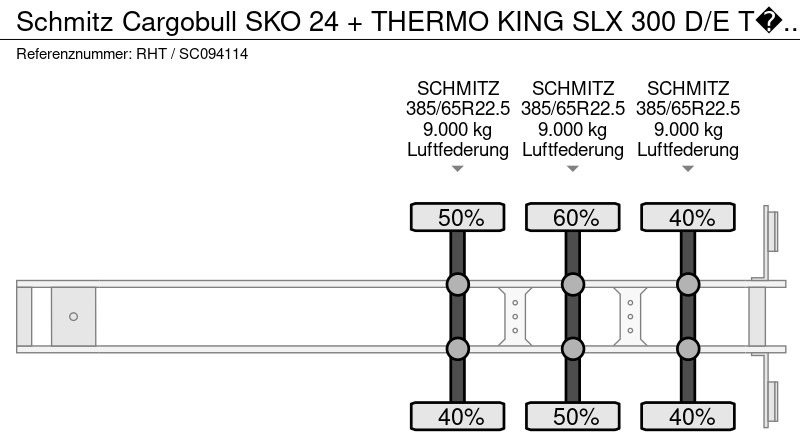 Semirremolque frigorífico Schmitz Cargobull SKO 24 + THERMO KING SLX 300 D/E TÜV TILL 02-2026: foto 15