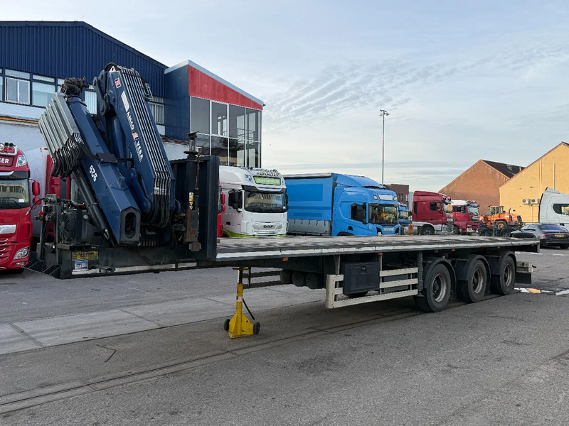 TURBO'S HOET 3 AXLE + AMCO-VEBA V929 6S CRANE + REMOTE - Semirremolque plataforma/ Caja abierta: foto 1 TURBO'S HOET 3 AXLE + AMCO-VEBA V929 6S CRANE + REMOTE - Semirremolque plataforma/ Caja abierta: foto 1
