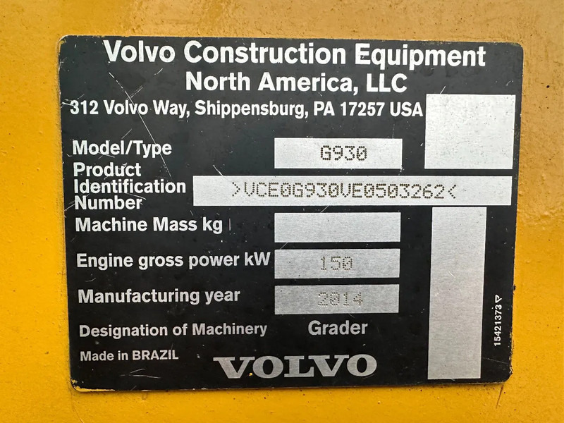Volvo G 930 - Grader: foto 5 Volvo G 930 - Grader: foto 5
