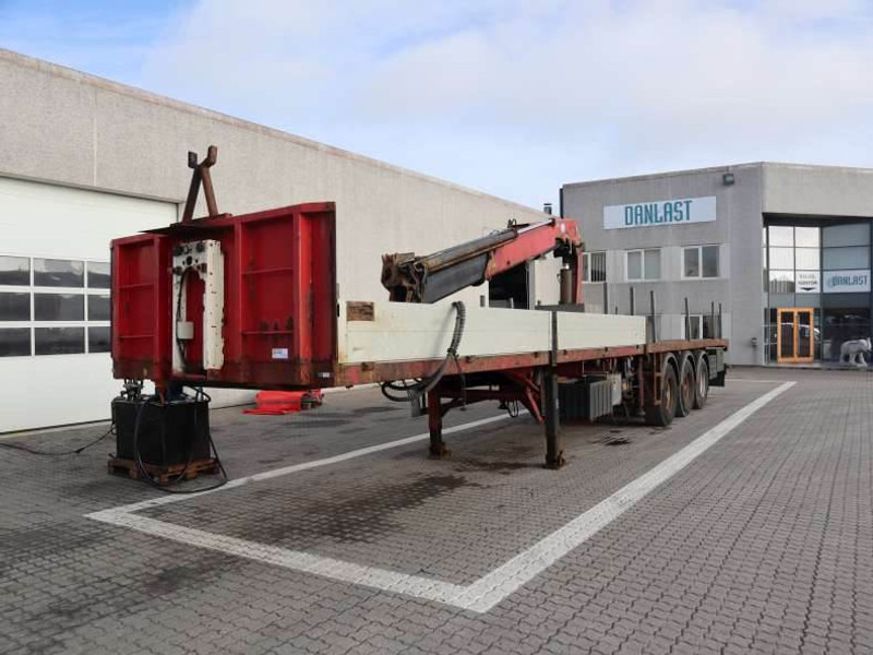 MTDK Cranetrailer/Kranauflieger/Krantrailer - Semirremolque plataforma/ Caja abierta: foto 1 MTDK Cranetrailer/Kranauflieger/Krantrailer - Semirremolque plataforma/ Caja abierta: foto 1