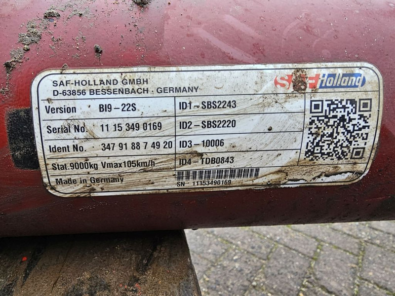 SAF BI9-22S / SBS2243 / SBS2220 / 10006 / TDB0843 - Eje y piezas para Camión: foto 5 SAF BI9-22S / SBS2243 / SBS2220 / 10006 / TDB0843 - Eje y piezas para Camión: foto 5