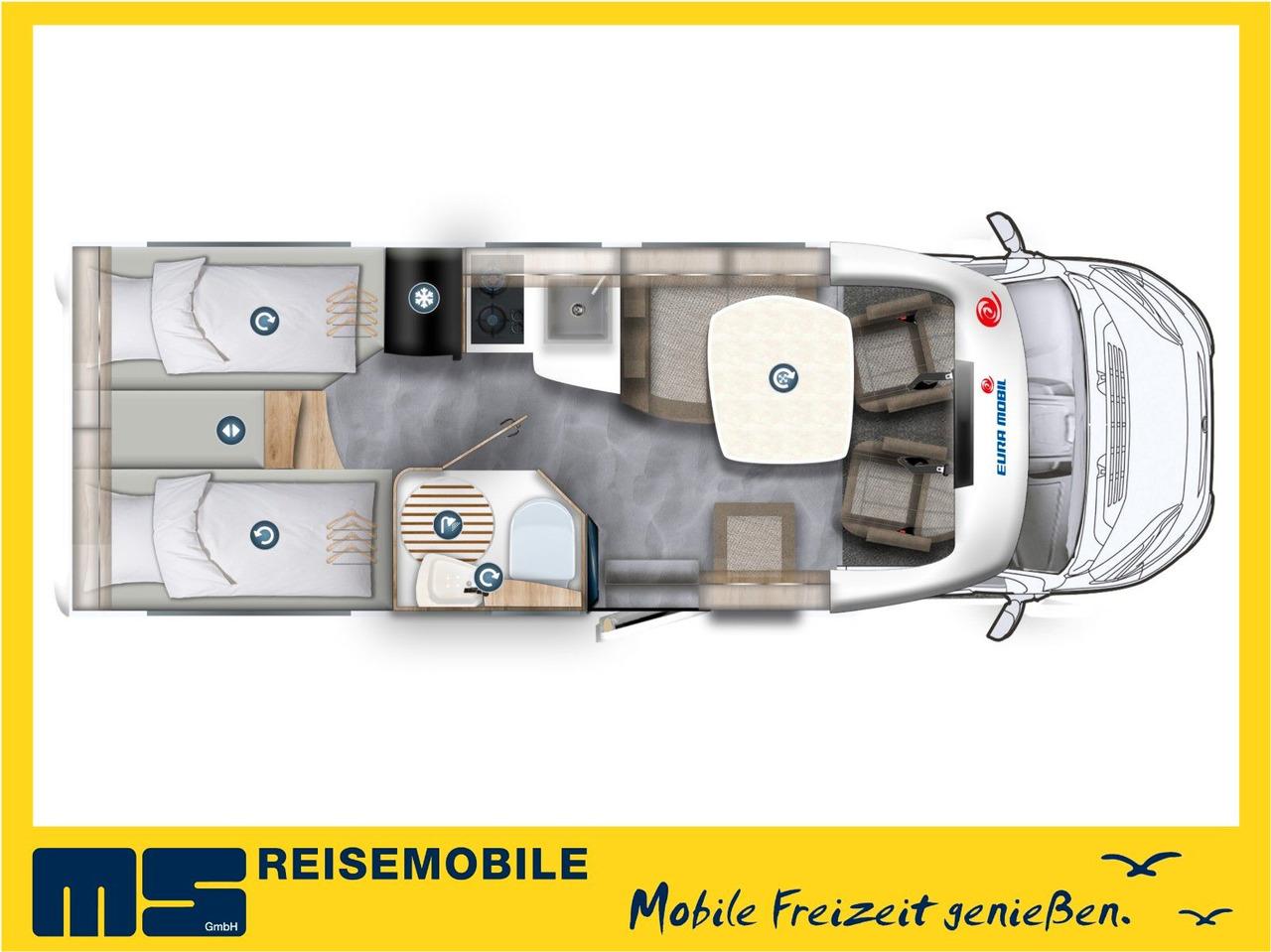 Eura Mobil PROFILA T 695 EB / MODELL 2026 / EINZELBETTEN - Autocaravana perfilada: foto 2 Eura Mobil PROFILA T 695 EB / MODELL 2026 / EINZELBETTEN - Autocaravana perfilada: foto 2