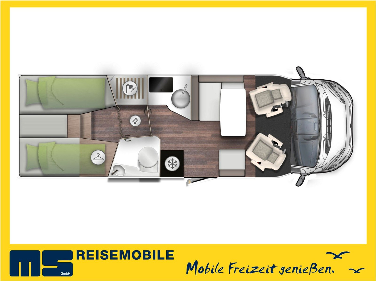 Forster T 745 EB / MODELL 2026 / EINZELBETTEN & RAUMBAD - Autocaravana perfilada: foto 2 Forster T 745 EB / MODELL 2026 / EINZELBETTEN & RAUMBAD - Autocaravana perfilada: foto 2
