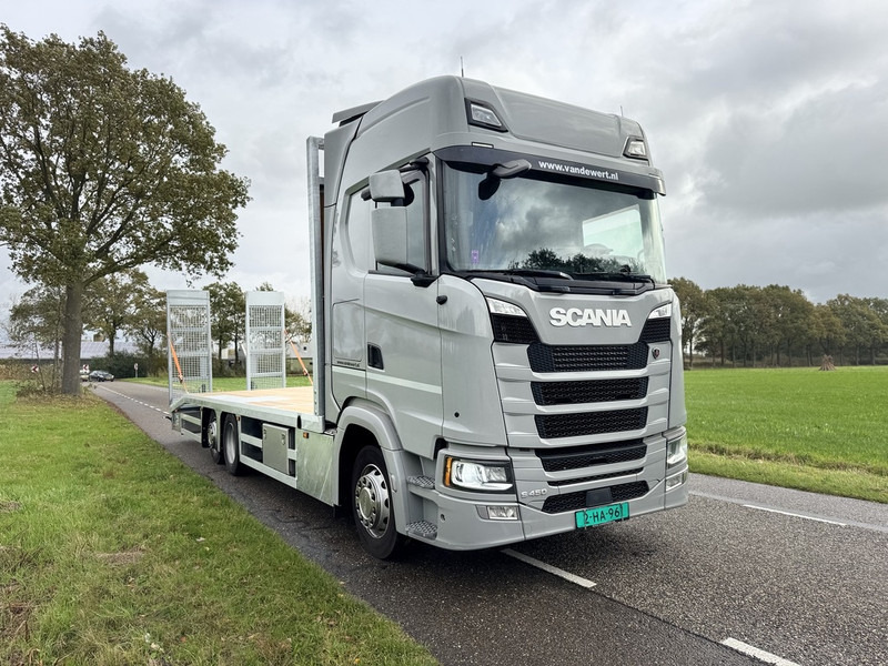 Scania S450 NGS 6X2 Machine Transporter / Oprij Vrachtwagen Euro 6 Automaat - Full Air - 2019 - APK 11-26 - Camión portavehículos: foto 4 Scania S450 NGS 6X2 Machine Transporter / Oprij Vrachtwagen Euro 6 Automaat - Full Air - 2019 - APK 11-26 - Camión portavehículos: foto 4