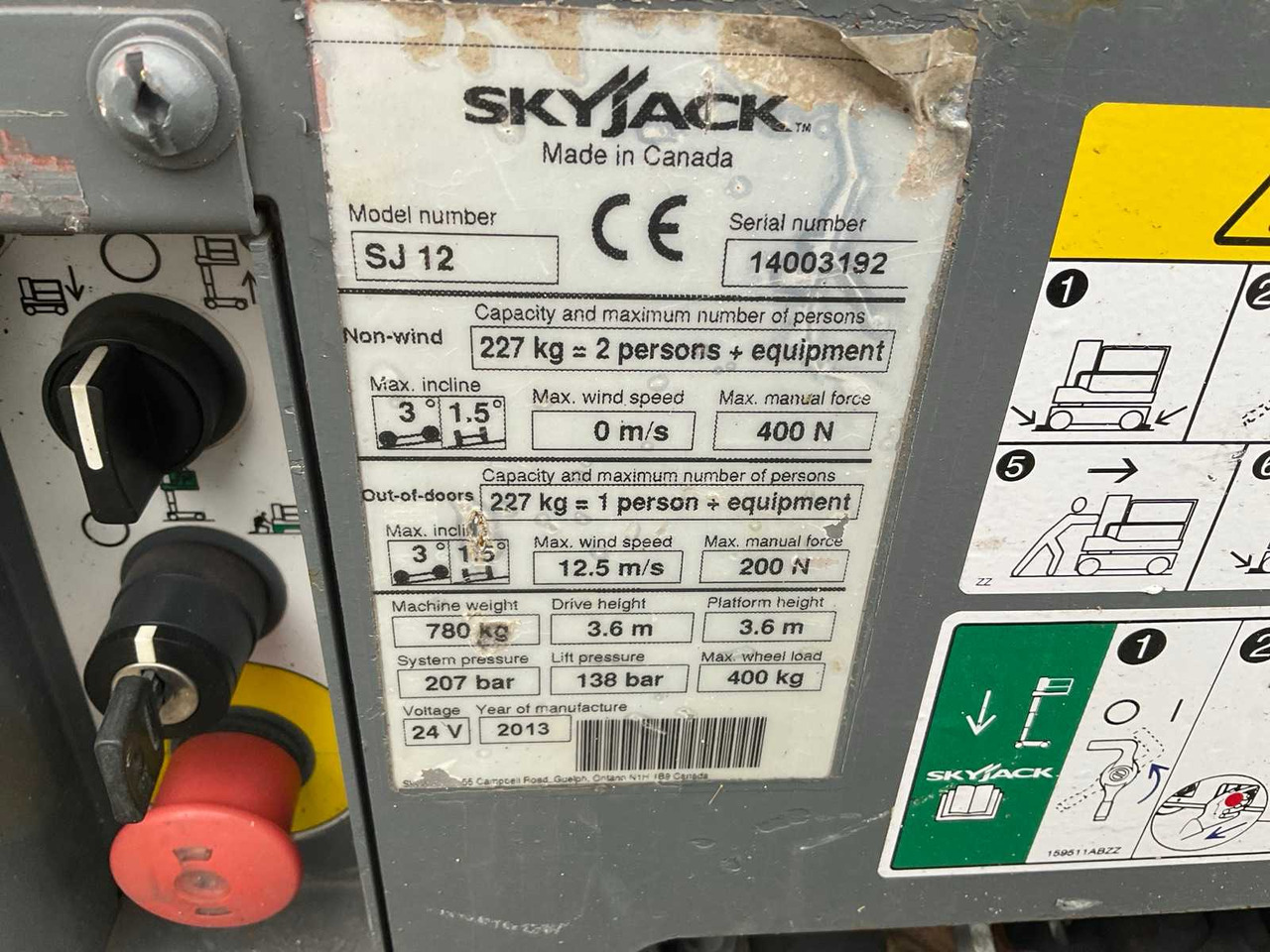 2013 SKYJACK SJ 12 AERIAL PLATFORM - Plataforma elevadora: foto 5 2013 SKYJACK SJ 12 AERIAL PLATFORM - Plataforma elevadora: foto 5