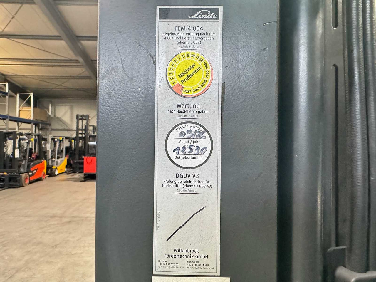 Carretilla elevadora 2020 SERVICE + UVV 09/2026 LINDE E14-02 EVO 1.400KG 3.+4.: foto 20 Carretilla elevadora 2020 SERVICE + UVV 09/2026 LINDE E14-02 EVO 1.400KG 3.+4.: foto 20