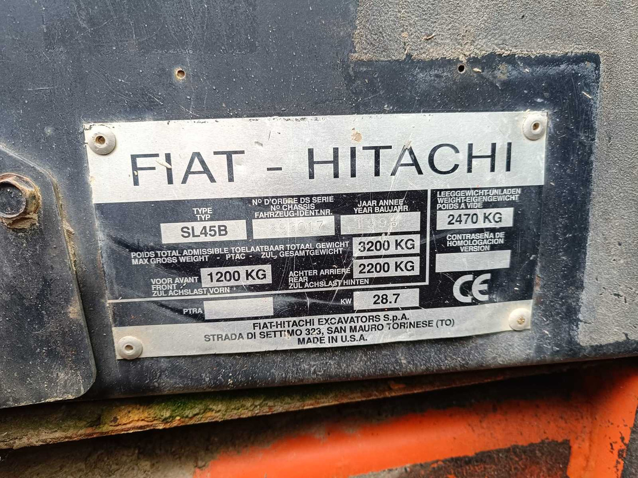 FIAT-HITACHI - SL45B - SKID STEER LOADER - 1998 - Minicargadora de cadenas: foto 4 FIAT-HITACHI - SL45B - SKID STEER LOADER - 1998 - Minicargadora de cadenas: foto 4