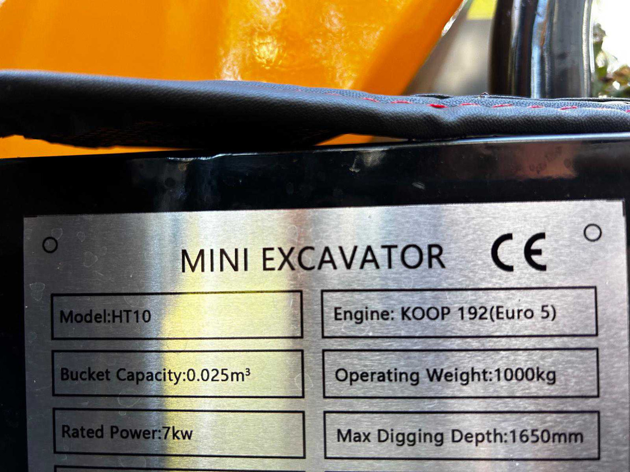 Miniexcavadora HT10 MINI EXCAVATOR 2025: foto 25