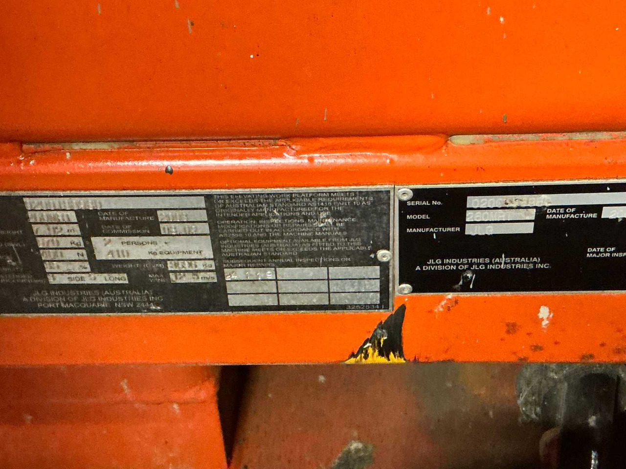 Plataforma elevadora JLG 260MRT: foto 17