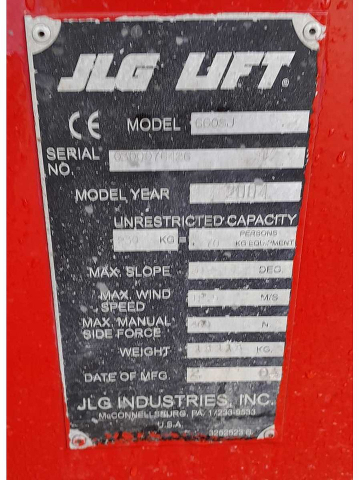 Plataforma elevadora JLG 660SJ: foto 7