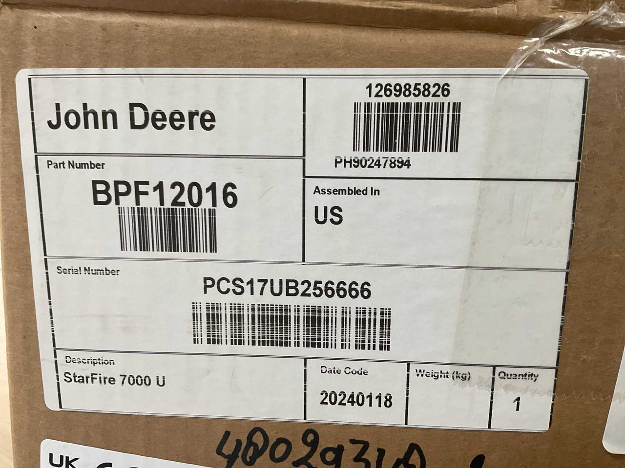 John Deere Starfire 7000 - Cargador frontal para tractor: foto 3 John Deere Starfire 7000 - Cargador frontal para tractor: foto 3