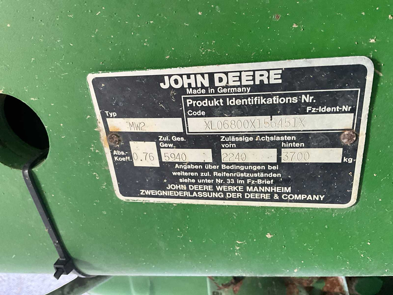 Tractor John deere 6800: foto 32