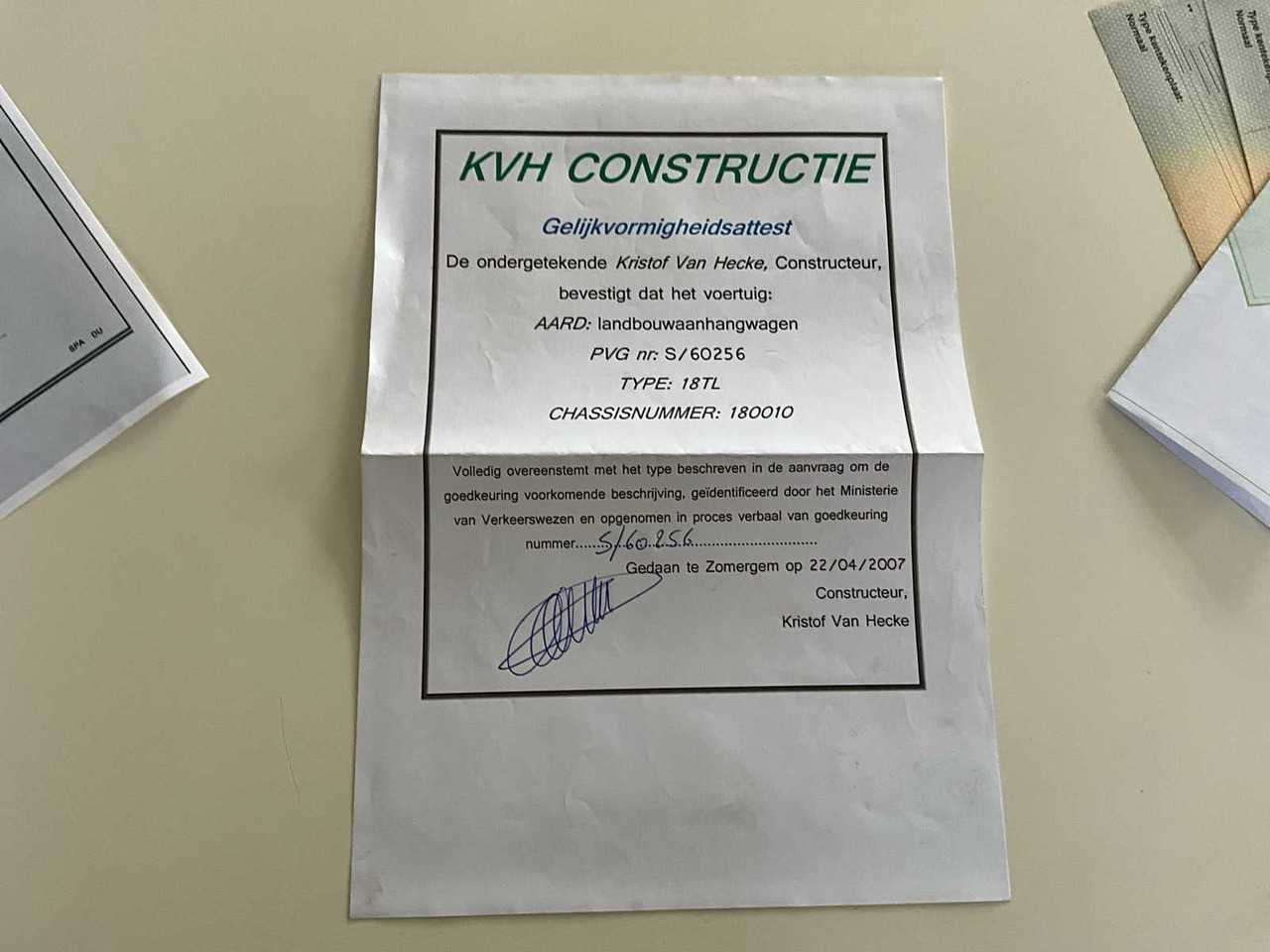 Remolque volquete agrícola KVH constructie 18TL: foto 22