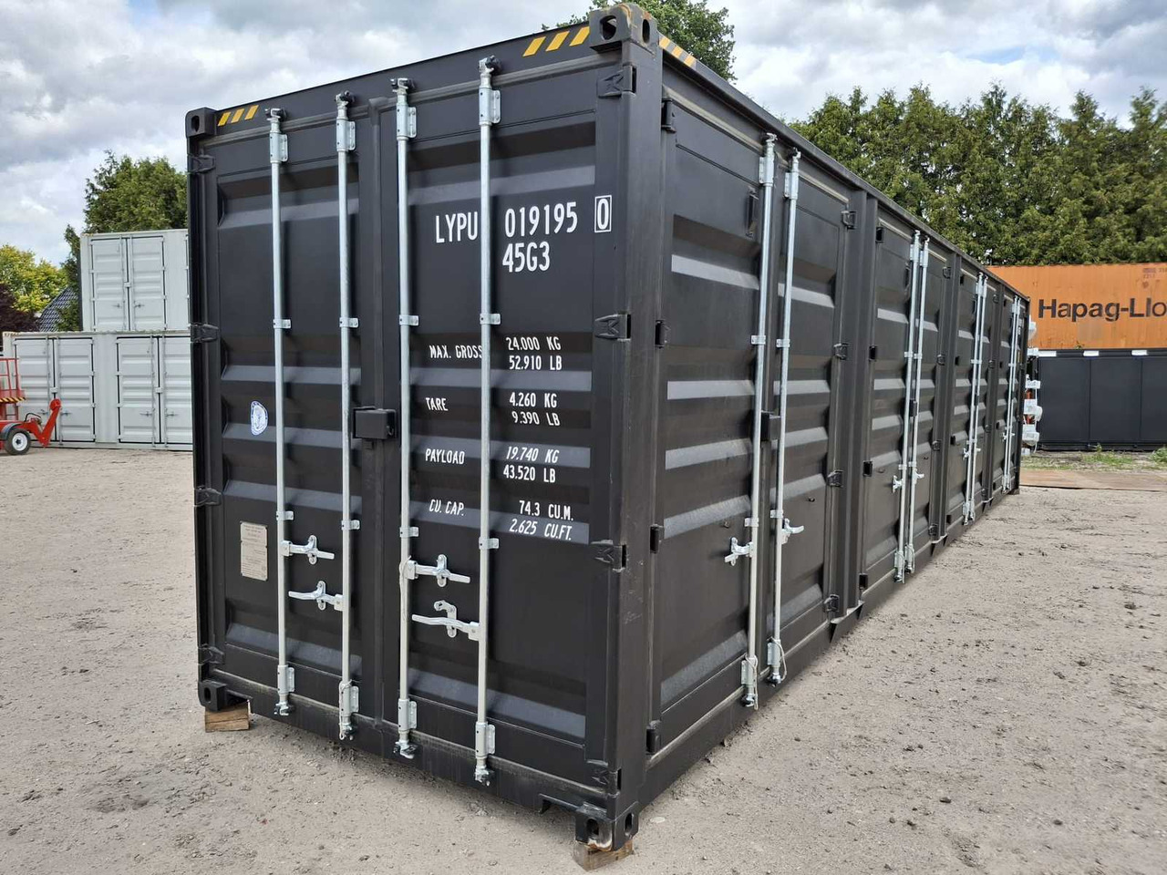 Rhino-Cross-Containers 40 ft High Cube Zwart - Contenedor marítimo: foto 1 Rhino-Cross-Containers 40 ft High Cube Zwart - Contenedor marítimo: foto 1