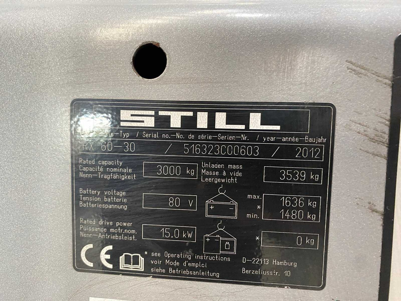 Carretilla elevadora STILL - RX60-30 - FORKLIFT TRIPLEX - FREE-LIFT - SIDE-SHIFT: foto 11