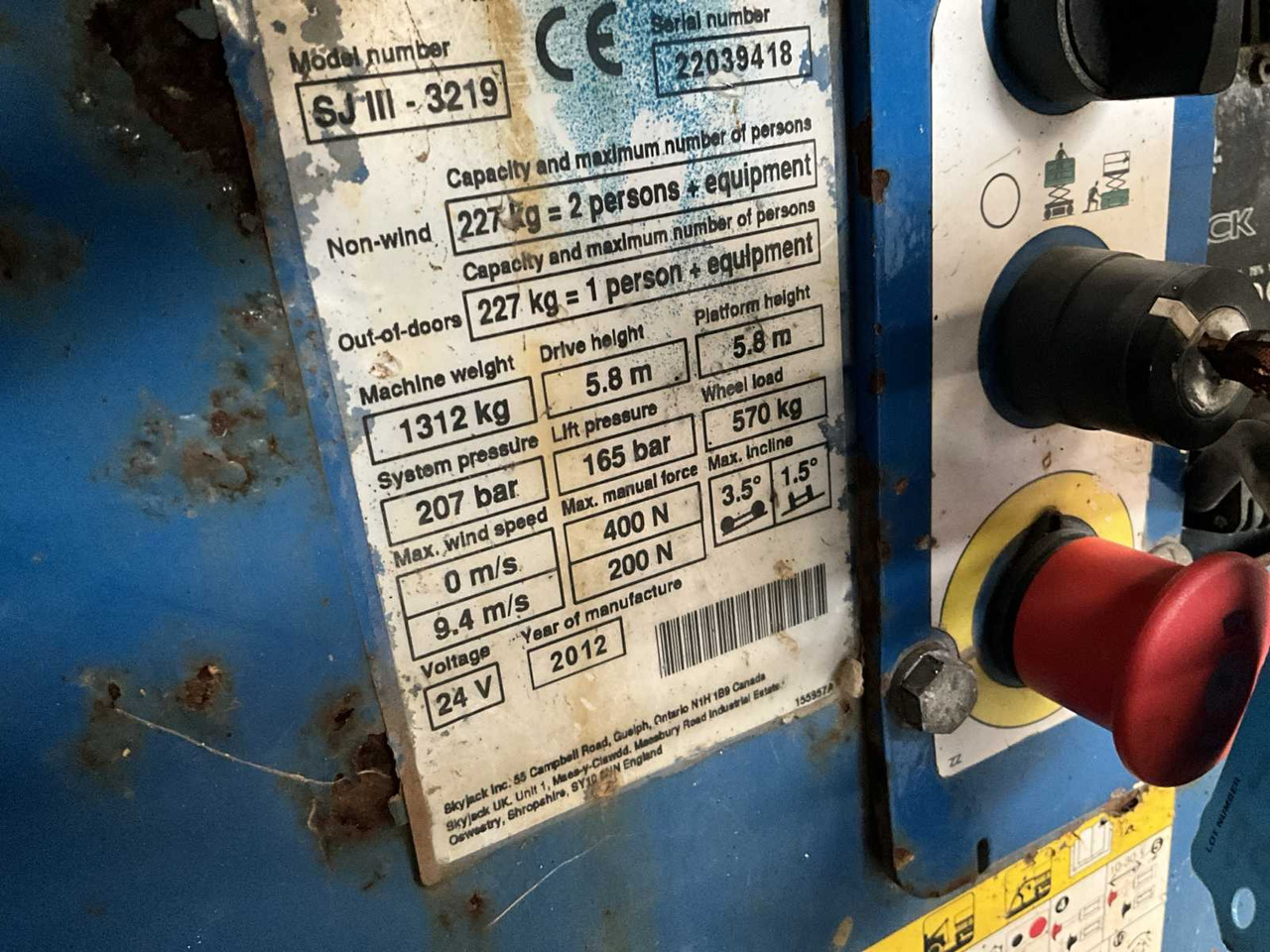 Plataforma elevadora Skyjack SJIII 3219: foto 18