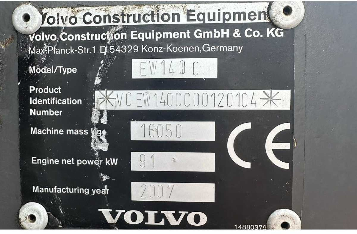 Excavadora de ruedas Volvo: foto 12