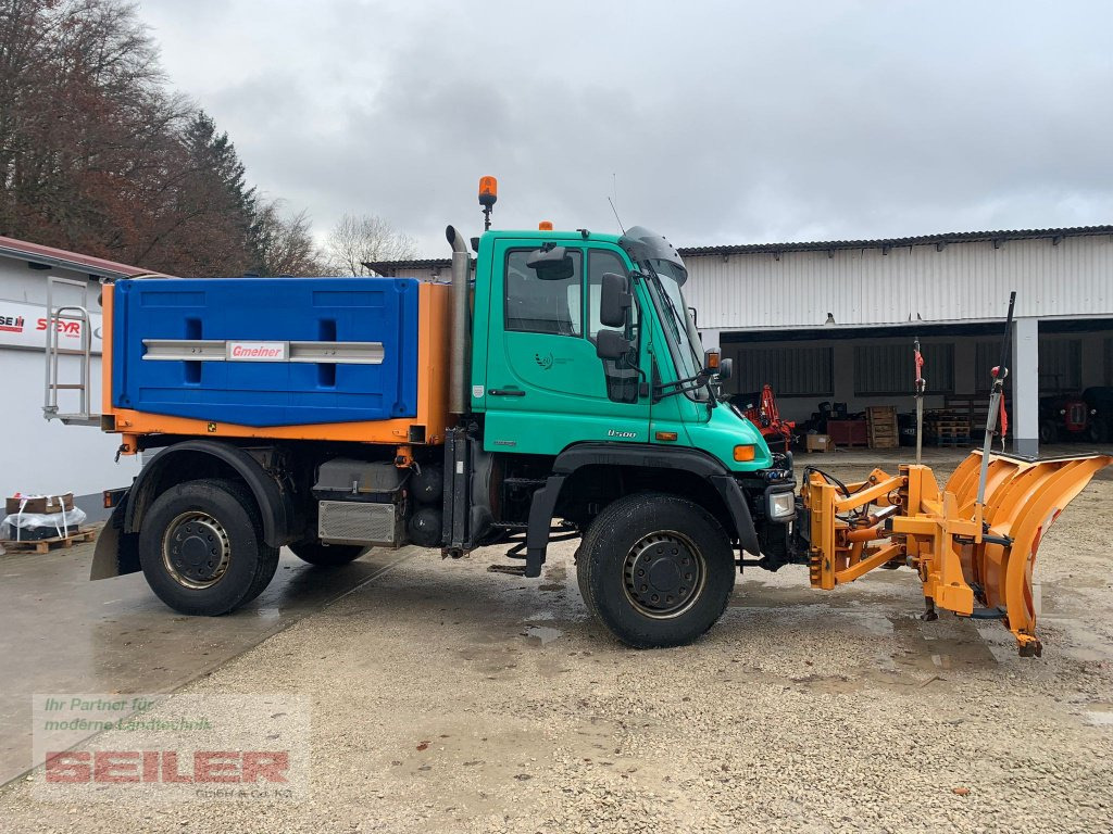 Mercedes-Benz Unimog U 500 + Salzstreuer + Schneeschild - Máquina quitanieve: foto 2 Mercedes-Benz Unimog U 500 + Salzstreuer + Schneeschild - Máquina quitanieve: foto 2