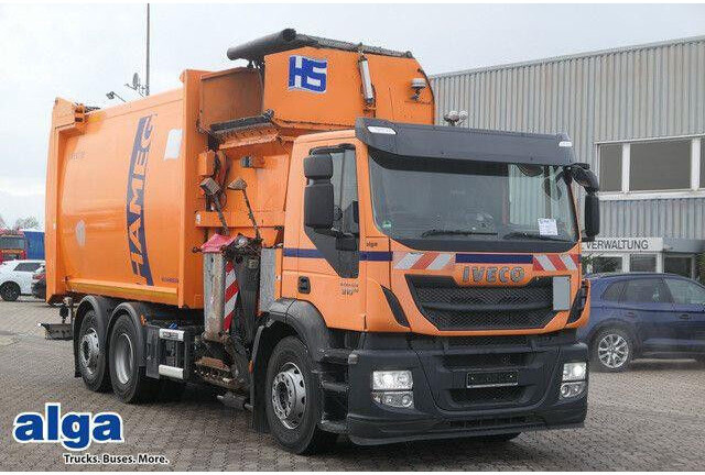 Iveco AD260SY/PS, Terberg, Seitenlader, 30m³, 140tkm - Camión de basura: foto 1 Iveco AD260SY/PS, Terberg, Seitenlader, 30m³, 140tkm - Camión de basura: foto 1