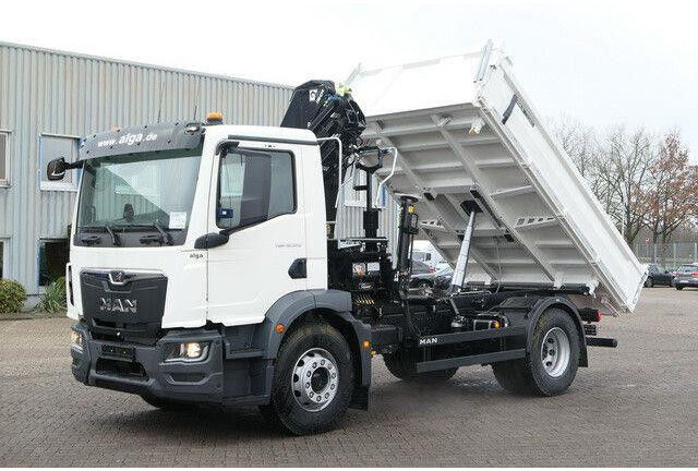 MAN 18.320 TGM BB, Kran Hiab X-Hiduo 138, Funk, AHK - Camión volquete: foto 4 MAN 18.320 TGM BB, Kran Hiab X-Hiduo 138, Funk, AHK - Camión volquete: foto 4