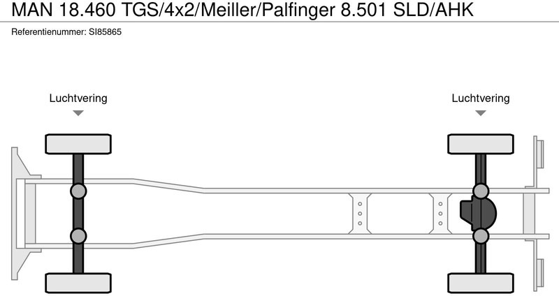 Camión volquete MAN 18.460 TGS/4x2/Meiller/Palfinger 8.501 SLD/AHK: foto 20