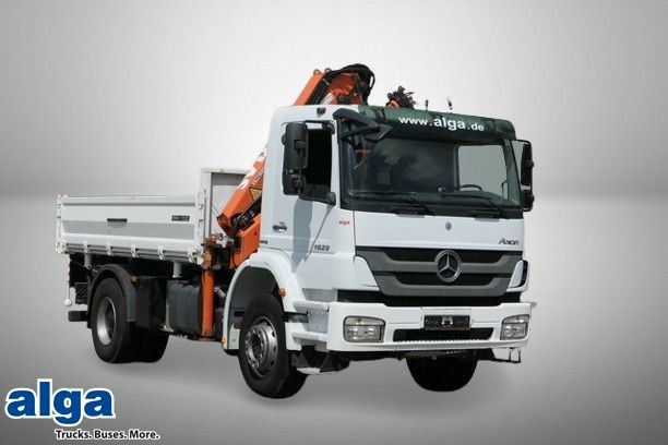 Mercedes-Benz 1829 K Axor, Atlas 116.3-A2L, AHK, Greifer,Klima - Camión volquete, Camión grúa: foto 1 Mercedes-Benz 1829 K Axor, Atlas 116.3-A2L, AHK, Greifer,Klima - Camión volquete, Camión grúa: foto 1