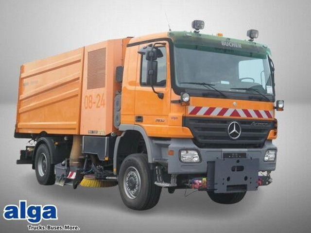 Mercedes-Benz 2032 A Actros 4x4, Bucher STKF 9500, Airport, AC - Barredora vial: foto 1 Mercedes-Benz 2032 A Actros 4x4, Bucher STKF 9500, Airport, AC - Barredora vial: foto 1